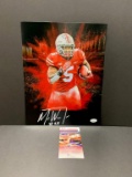 Mike Weber signed Ohio State 11x14 JSA Witness