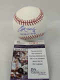 Corey Kluber signed CY Young MLB basball, JSA