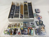 5 Row Box of Football & Baseball Cards - Stars, Rookies, Inserts & More