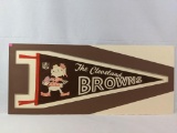 vintage Browns full-size pennant 1950s early 1960s