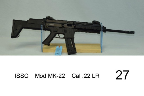 ISSC    Mod MK-22    Cal .22 LR    SN: A469760DE    Condition: 80%