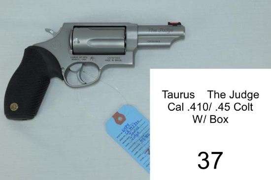 Taurus    The Judge    Cal .410/ .45 Colt    SN: CR797940    Condition: 95% W/ Box