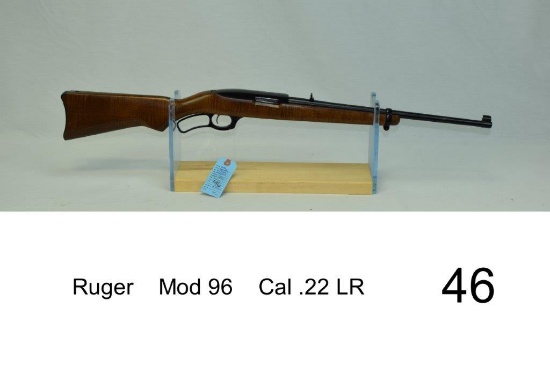Ruger    Mod 96    Cal .22 LR    SN: 620-13496    Condition: 95%