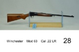 Winchester    Mod 63    Cal .22 LR    SN: 66906    