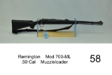Remington    Mod 700-ML    .50 Cal    Muzzleloader    SN: ML200473    Condition: 70%