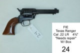 FIE    Texas Ranger    Cal .22 LR    4¾