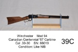 Winchester    Mod 94    Canadian Centennial '67 Carbine    Cal .30-30    SN: 66019