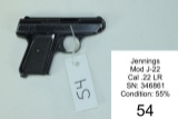 Jennings    Mod J-22    Cal .22 LR    SN: 346861    Condition: 55%