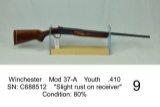 Winchester    Mod 37-A    Youth    .410    SN: C688512    