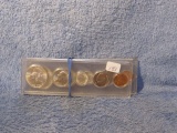 1957D, 1960D, BU COMPLETE YEAR SETS IN PLASTIC HOLDERS