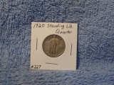 1920 STANDING LIBERTY QUARTER AU