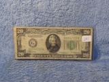 1934 $20. & $10. U.S. FEDERAL RESERVE NOTES