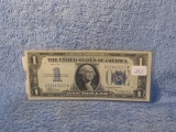 1934 U.S. $1. FUNNYBACK SILVER CERTIFICATE AU