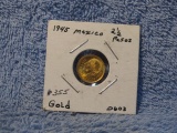 1945 MEXICO GOLD 2 1/2 PESOS