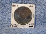 1881O MORGAN DOLLAR (COLORFUL TONING) UNC