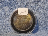 1887 MORGAN DOLLAR (COLORFUL TONING) BU