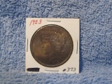 1923 PEACE DOLLAR (TONING) BU