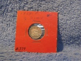 1857 SEATED HALF DIME F