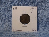 1913S LINCOLN CENT AU BETTER DATE