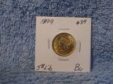 1899 $5. LIBERTY GOLD CHOICE BU