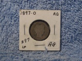 1897O BARBER DIME KEY AG