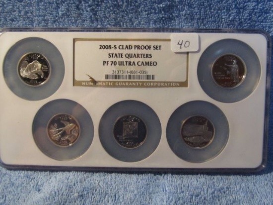 2008S CLAD STATE QUARTERS PROOF SET NGC PF70 ULTRA CAMEO