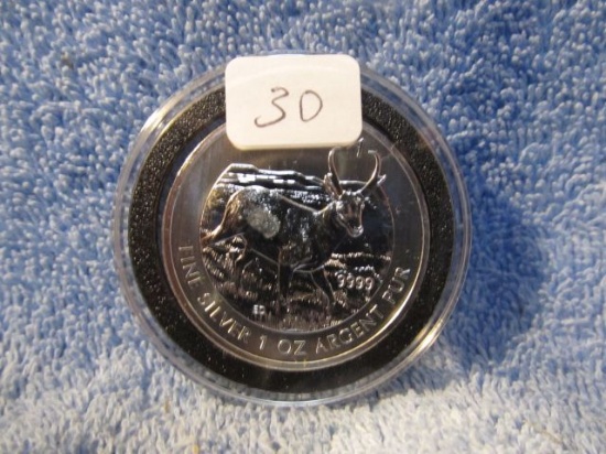 2013 CANADIAN SILVER ANTELOPE BU