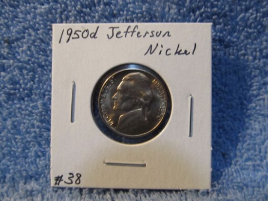 1950D JEFFERSON NICKEL BU