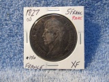 1827W FRANCE 5-FRANCS XF RARE