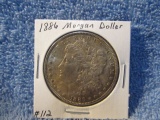 1886 MORGAN DOLLAR (NICE TONING) BU