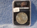 1922 PEACE DOLLAR IN HOLDER UNC