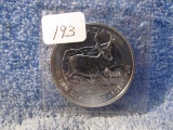 2013 CANADIAN SILVER ANTELOPE BU