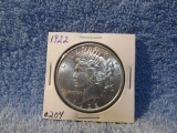 1922 PEACE DOLLAR BU