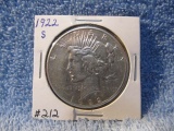 1922S PEACE DOLLAR XF