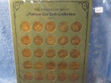 FRANKLIN MINT ANTIQUE CAR MEDALS SET IN HOLDER