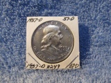 1957D FRANKLIN HALF