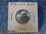 1954D WASHINGTON QUARTER BU