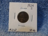 1924S LINCOLN CENT XF