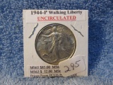 1944 WALKING LIBERTY HALF AU