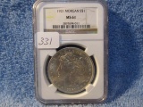 1921 MORGAN DOLLAR NGC MS61