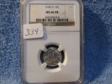 1940D MERCURY DIME NGC MS66 FB