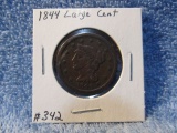 1844 LARGE CENT VF