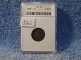 1863 INDIAN HEAD CENT ANACS MS60