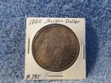 1885 MORGAN DOLLAR (OBV. TONING) BU