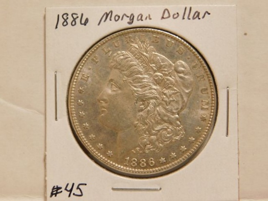 1886 MORGAN DOLLAR BU PL