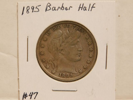 1895 BARBR HALF F+