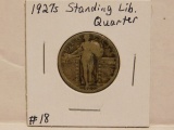 1927S STANDING LIBERTY QUARTER (SEMI KEY) F