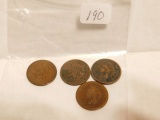 4-1874 INDIAN HEAD CENTS