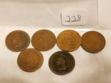 6-1875 INDIAN HEAD CENTS