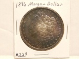 1896 MORGAN DOLLAR (TONING) UNC